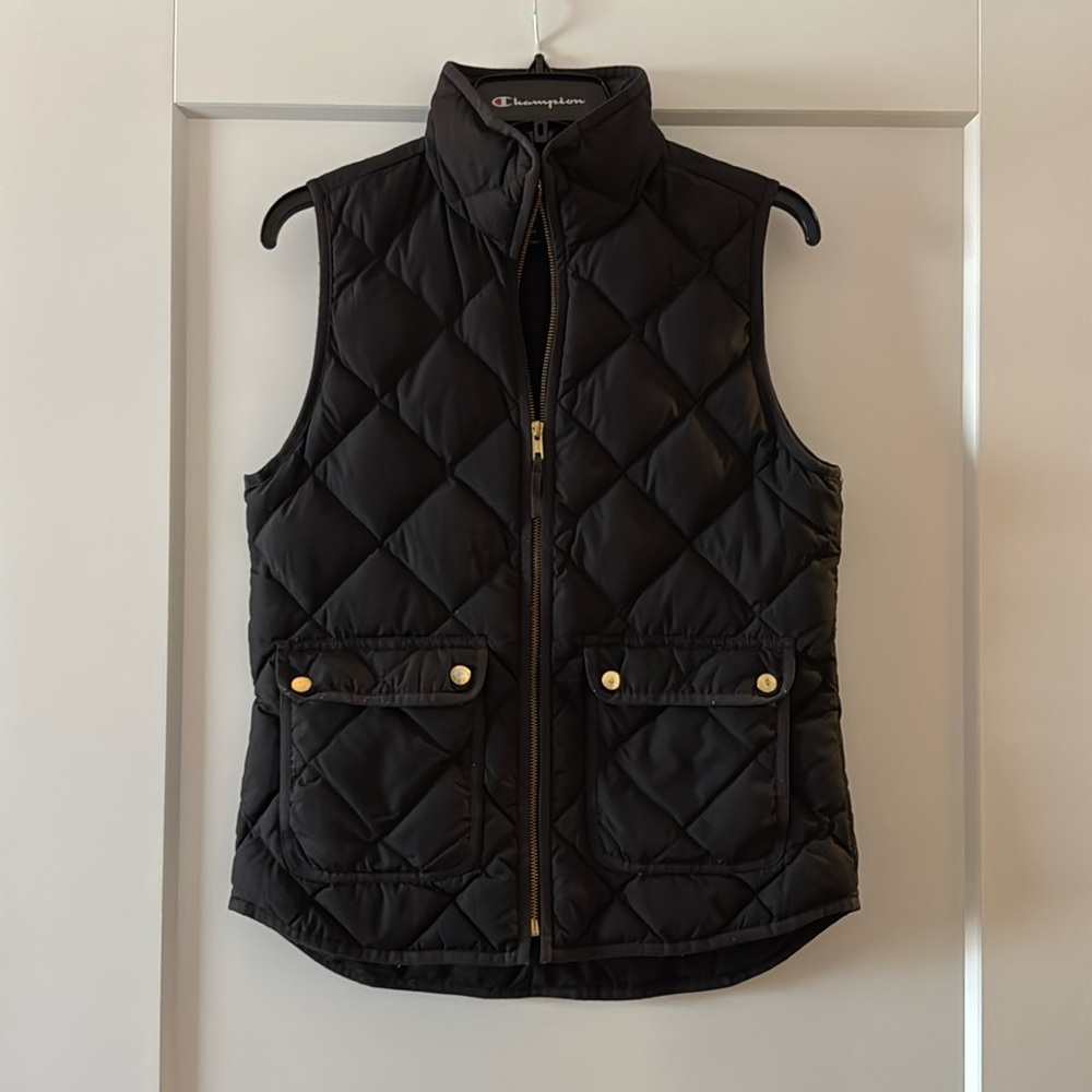 J. Crew puffy vest in Black
